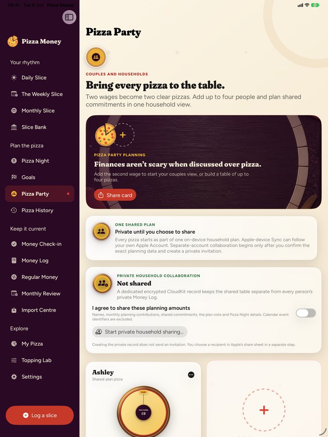 Pizza Money on iPad: Pizza Party