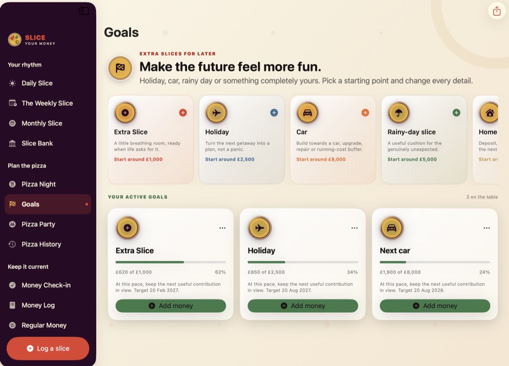 Slice Your Money on Mac: goals